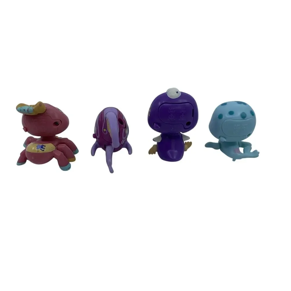 Littlest Pet Shop Set of 4 Walkables Angelfish, Seal, Spider, Penguin